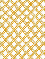Golden Woven Crosshatch Diamond Rug