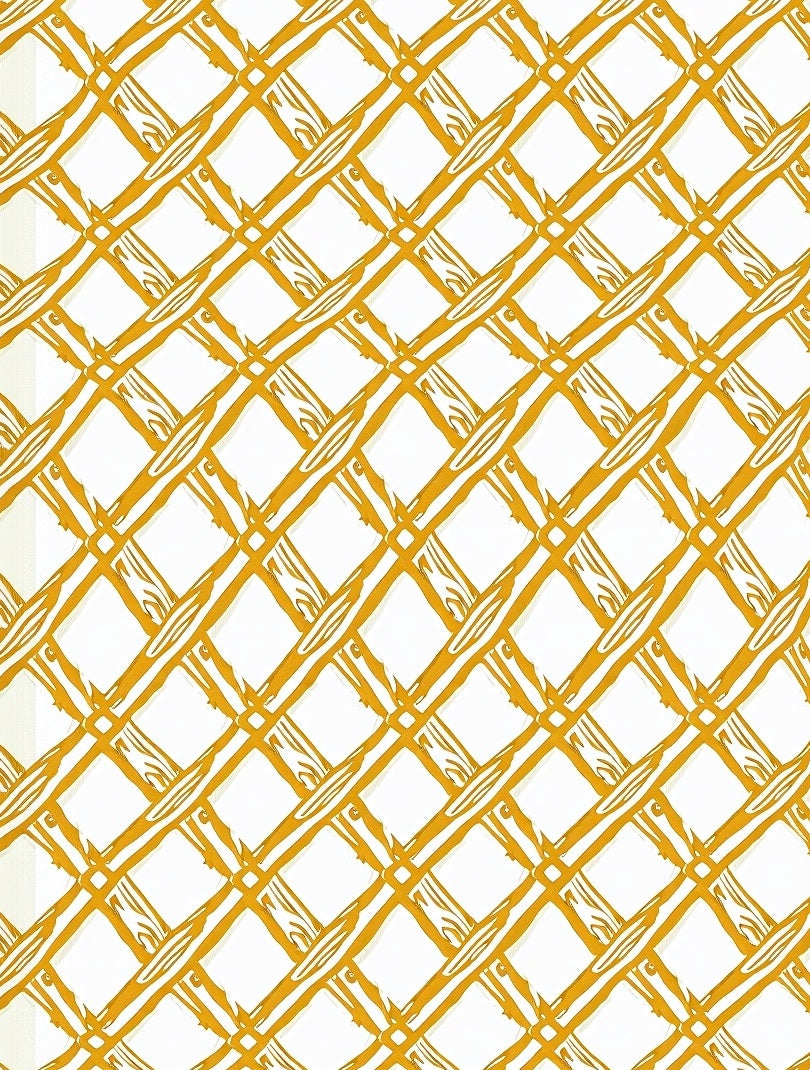 Golden Woven Crosshatch Diamond Rug