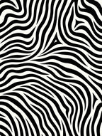 Abstract Wave Black White Animal Stripes Rug