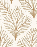 Golden Branch Line Art Rug