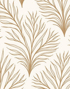 Golden Branch Line Art Rug