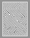 Monochrome Geometric Maze Rug