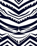 Bold Navy Tribal Stripes Rug