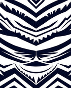 Bold Navy Tribal Stripes Rug