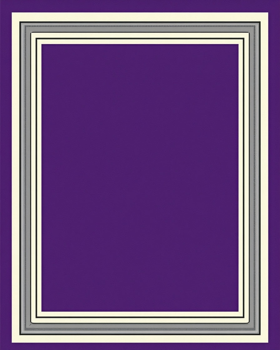 Regal Amethyst Bold Border Rug