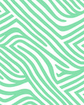 Pale Green Abstract Zebra Stripes Rug