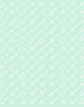 Pale Mint Linear Symbols Rug
