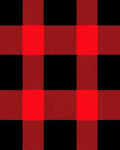 Crimson Black Plaid Squared Weave Rug