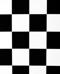 Bold Black White Checkered Squares Rug