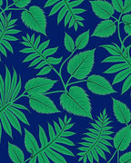 Verdant Green Leafy Branch Arrangement Rug