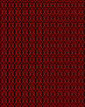 Intense Crimson Geometric Lattice Rug