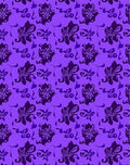 Chic Violet Floral SwirlRug Rug