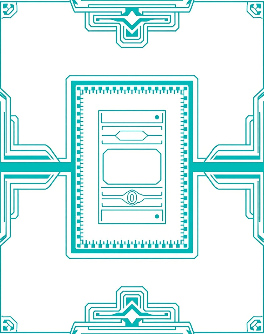 Teal Geometric Art Deco Lines Rug