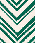 Emerald Green Chevron Lines Rug