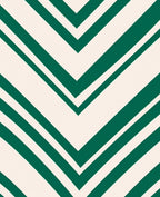 Emerald Green Chevron Lines Rug