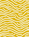 Golden White Abstract Wave Surface Rug
