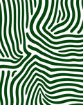 Deep Green Zebra Stripe Rug