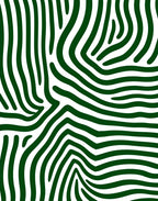 Deep Green Zebra Stripe Rug