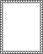 Black and White Geometric Lattice Border Rug