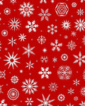 Winter White Snowflake Medley Rug