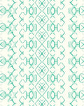 Teal Geometric Diamond Stripe Rug