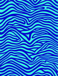 Bold Blue Aquatic Flow Rug