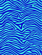 Bold Blue Aquatic Flow Rug