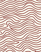 Crimson Swirl Stream Rug