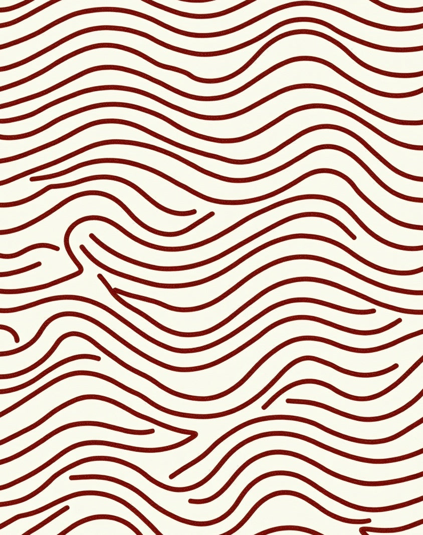 Crimson Swirl Stream Rug