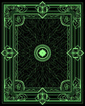 Vibrant Lime Green Geometric Mandalas Rug