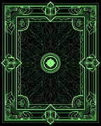 Vibrant Lime Green Geometric Mandalas Rug