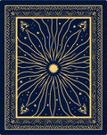 Golden Sunburst Midnight Starry Rug