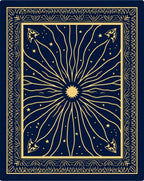 Golden Sunburst Midnight Starry Rug