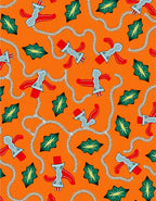 Groovy Orange Red Green Axe Design Rug