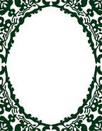 Emerald Laurel Scroll Border Rug