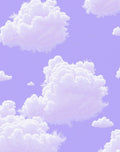 Pastel Lavender Dreamy Cloudscape Rug