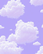 Pastel Lavender Dreamy Cloudscape Rug