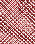 Bold Red Intersecting Lines Rug