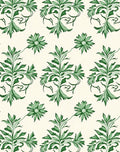 Emerald Green Blooming Floral Arrangement Rug