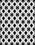 Black White Ornamental Mandala Rug