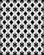 Black White Ornamental Mandala Rug