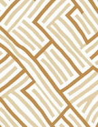 Earthy Tone Geometric Stripe Rug