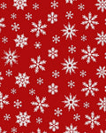 Classic Red White Snowflake Scatter Rug