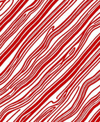 Bold Red Swirl Lines Rug