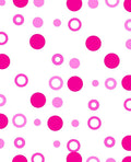 Pink Polka Dot Circles Rug