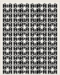 Black and White Geometric Lattice Rug