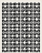 Black and White Geometric Lattice Rug