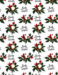Festive Red Holly Berry Garland Rug