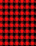 Chunky Red Black Buffalo Plaid Rug