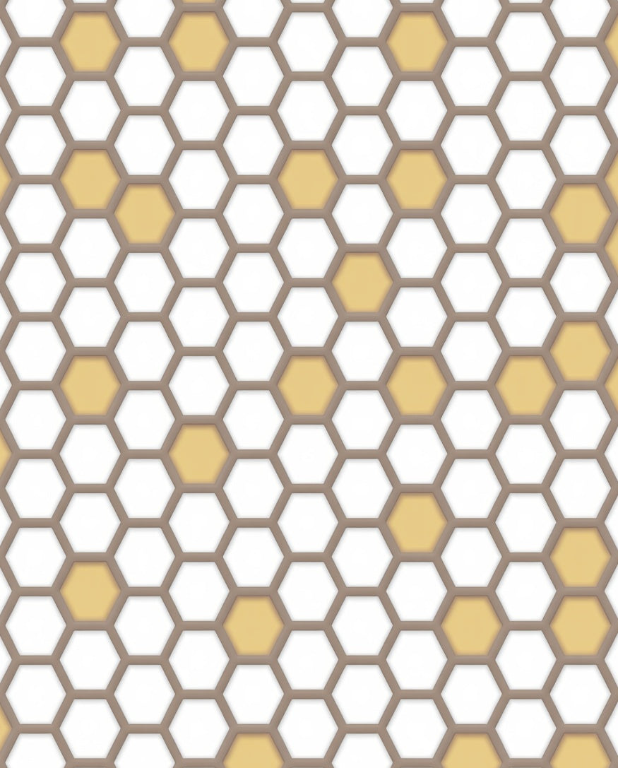 Modern Honeycomb Geometric Hexagon Rug